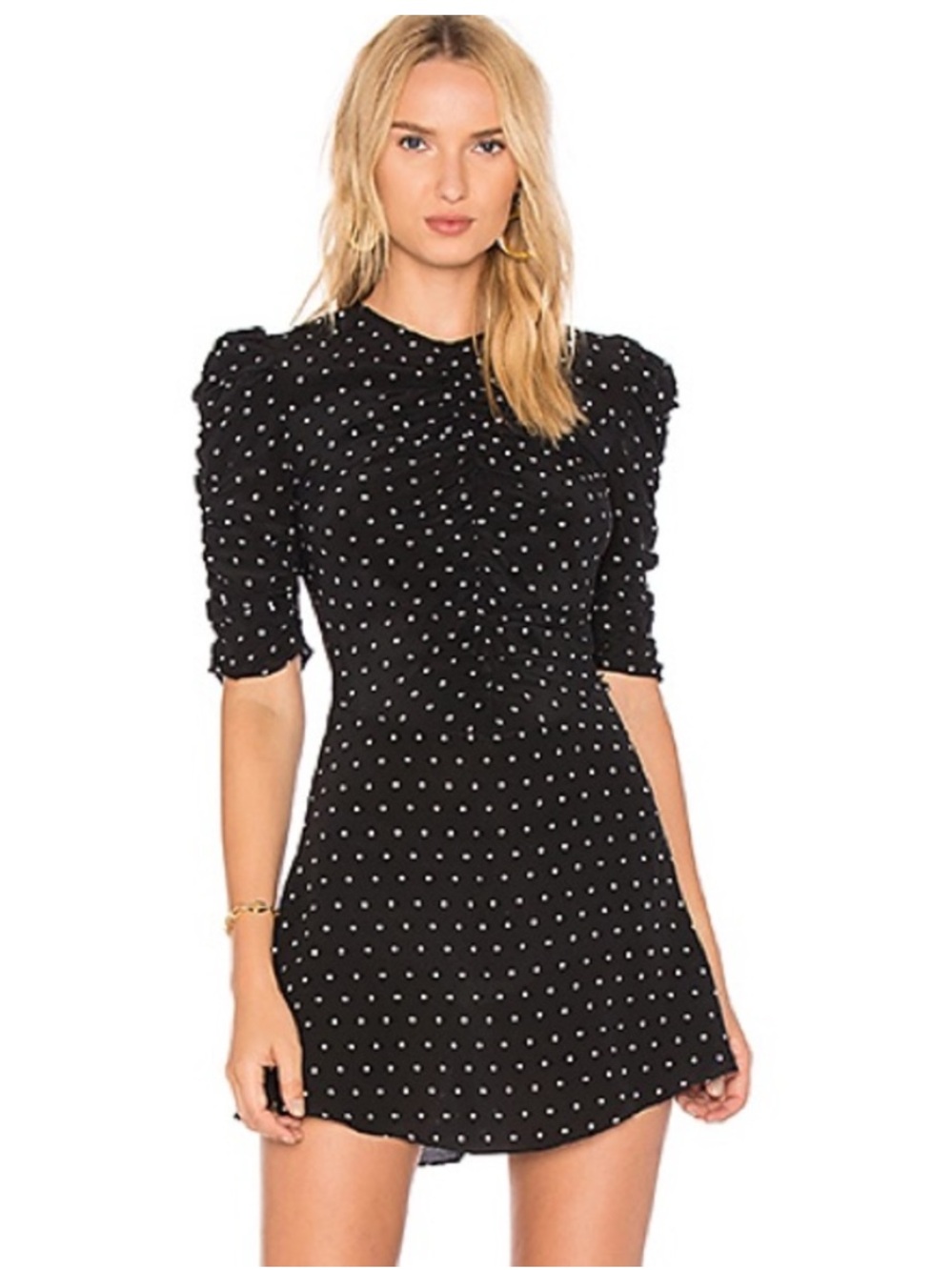 De La Vali Bambi dress black polka dot - Picture 1 of 5